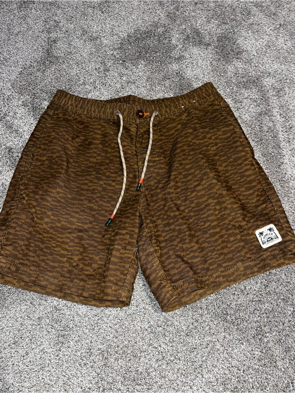 Howler Bros Pressure Drop Cord Shorts Mens Sz 34 Drawstring Beach Casual E